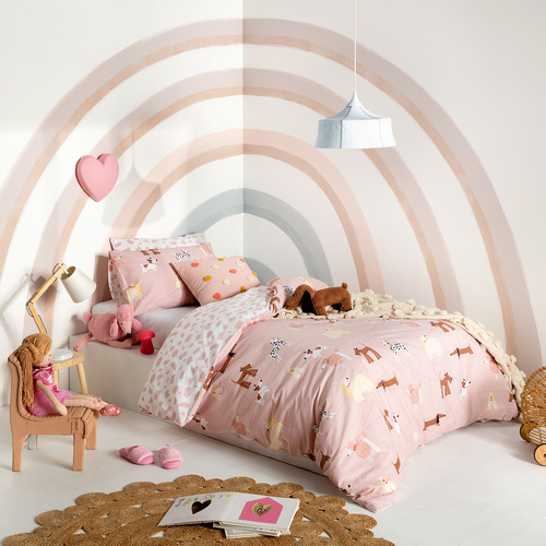 Pink and outlet gold unicorn bedding